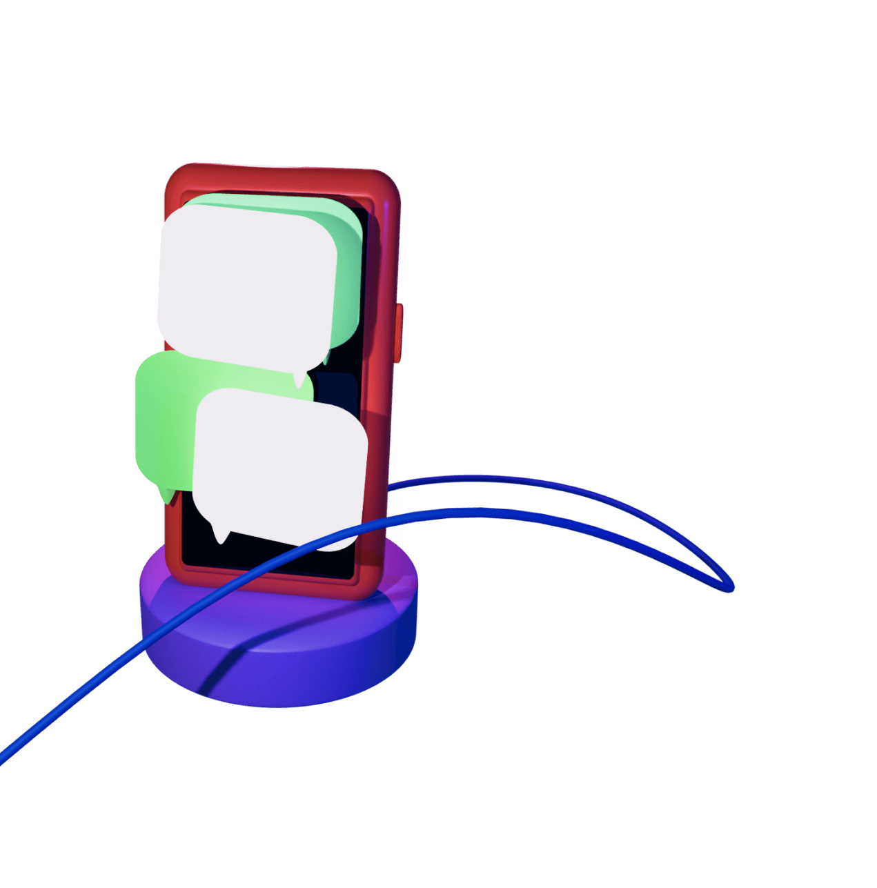 Telefone com a identidade visual Vaggou